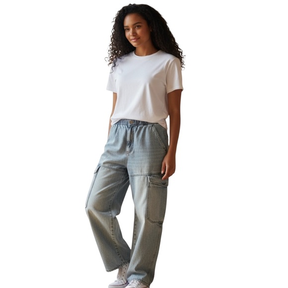 Free People We the Free The Maggie Midrise Straight Leg Size 10 EUC Boho Western - Picture 3 of 11